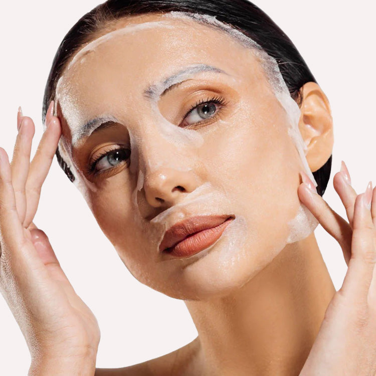 Paquete de 5 mascarillas faciales hidratantes con colágeno