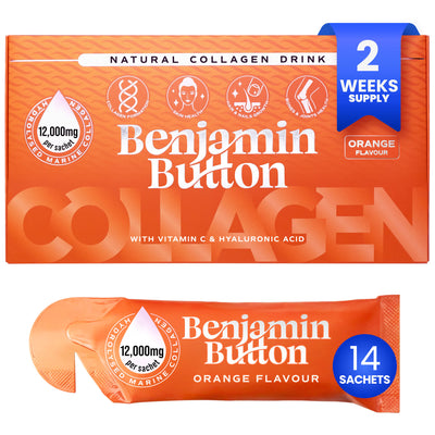 14x Orange 12,000mg Marine Collagen Liquid Sachets